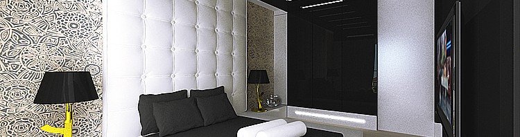 nowoczesny projekt wnętrza sypialni