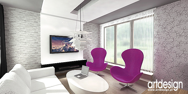 nowoczesne wnętrze mieszkania - salon
