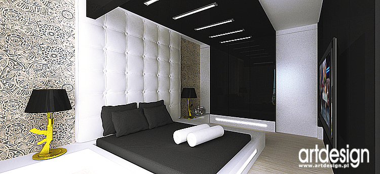 nowoczesne wnętrze sypialni