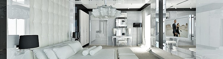 luksusowe wnętrze sypialni
