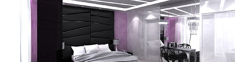 projekt wnętrza luksusowej sypialni