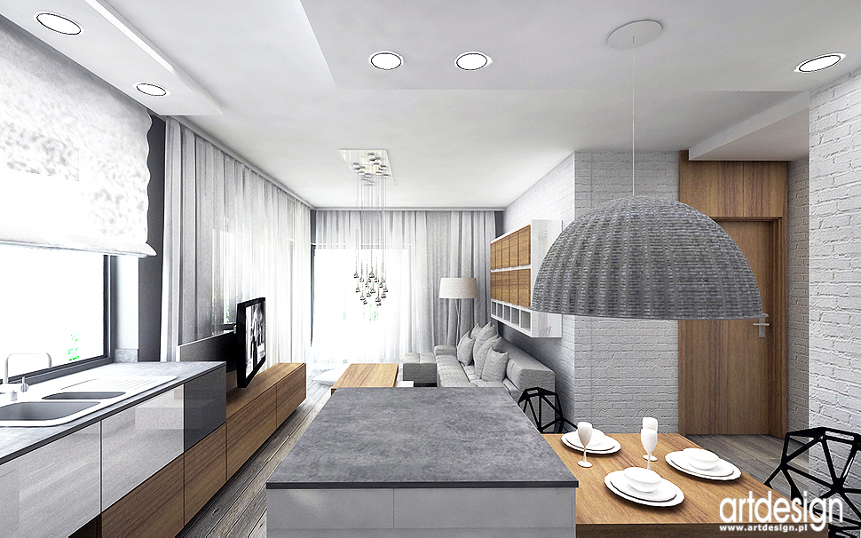 architektura wnetrz apartament minimalizm