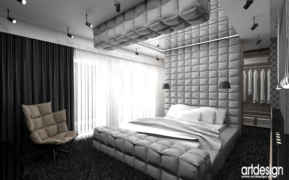sypialnia meski design architektura