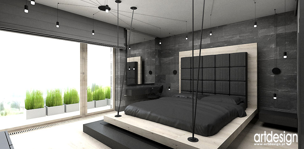 design wnętrze sypialnia