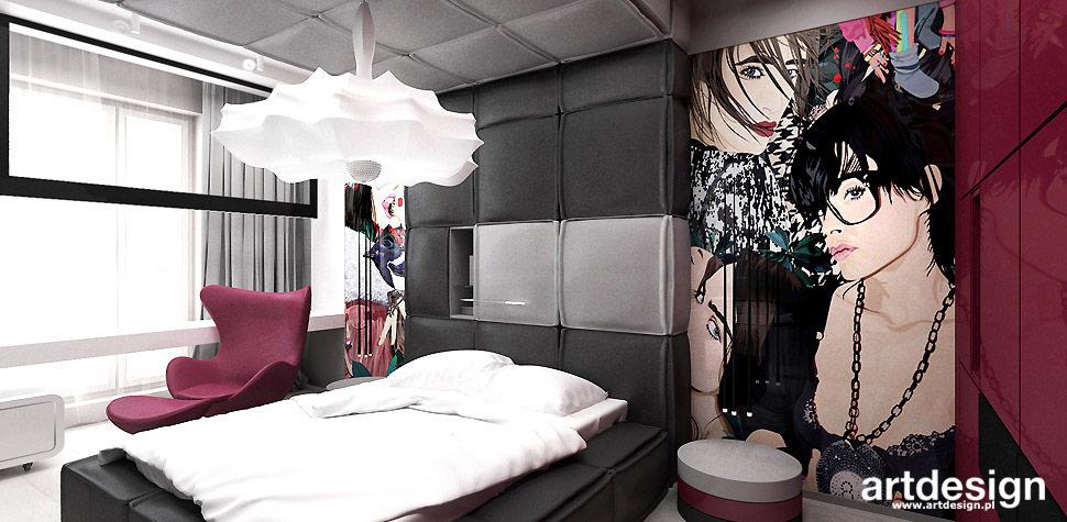 nowoczesny design sypialnia
