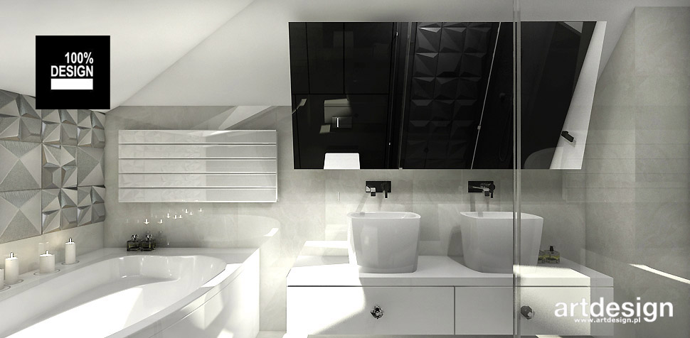 nowoczesne projekty łazienek