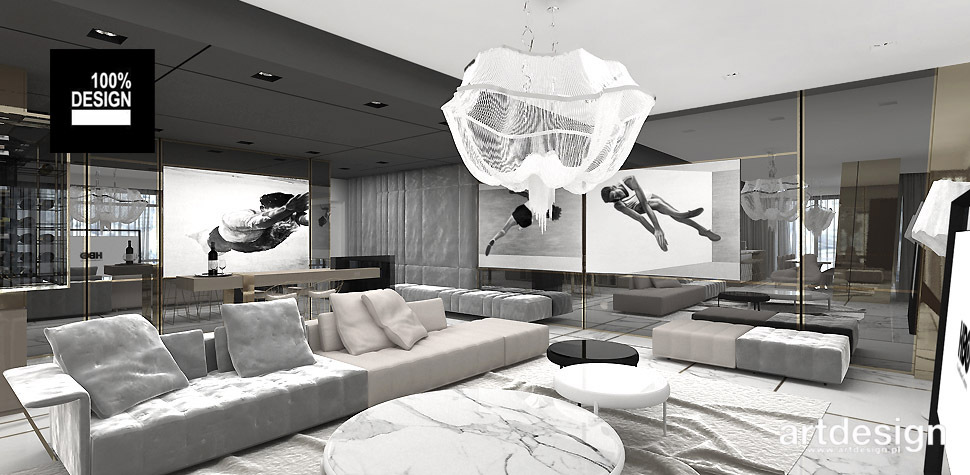 luksusowe wnętrze apartamentu artdesign