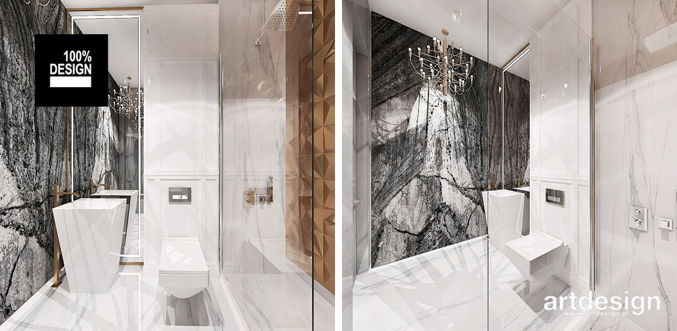 projekty łazienek styl nowoczesny