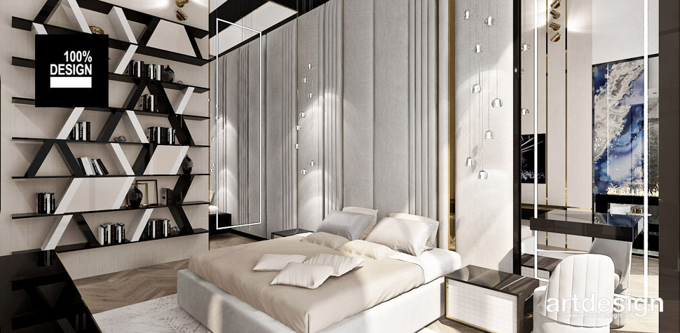 projekt luksusowej sypialni sypialnia